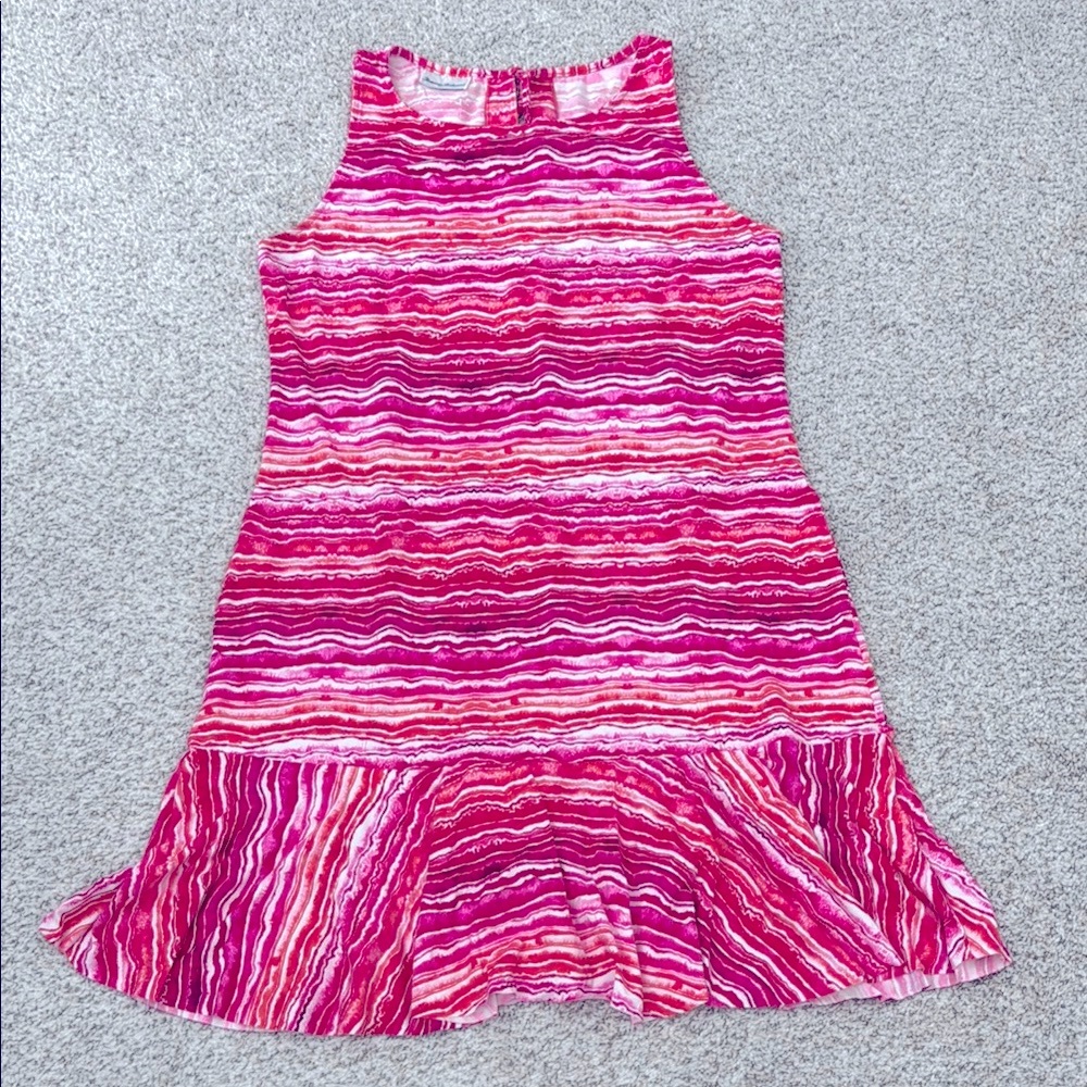 Tommy Bahama Pink Flounce Swimsuit Coverup Dress